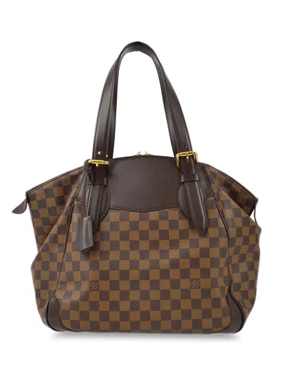 Pre-owned Louis Vuitton 2010 Verona Gm Handbag In Brown
