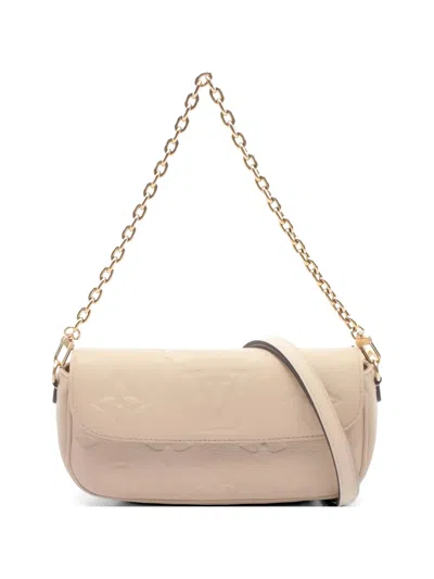 Pre-owned Louis Vuitton 2010 Wallet On Chain Ivy Shoulder Bag In Neutral