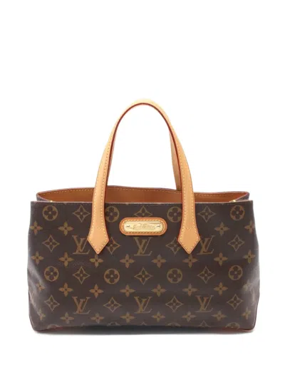 Pre-owned Louis Vuitton 2010 Wilshire Pm Handbag In Brown