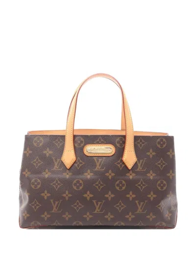 Pre-owned Louis Vuitton 2010 Wilshire Pm Handbag In Brown