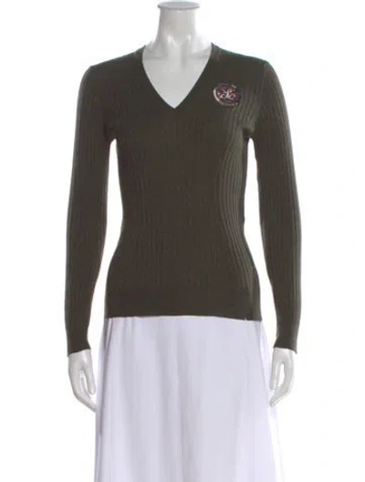 Pre-owned Louis Vuitton 2010 Wool Sweater In Green