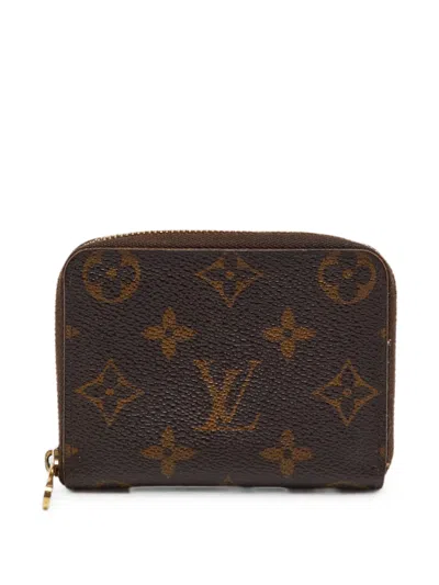 Pre-owned Louis Vuitton 2010 Zippy Monogram Coin Purse In Brown
