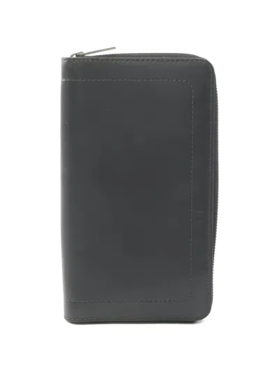 Pre-owned Louis Vuitton 2010 Zippy Organizer Leather Wallet In Black