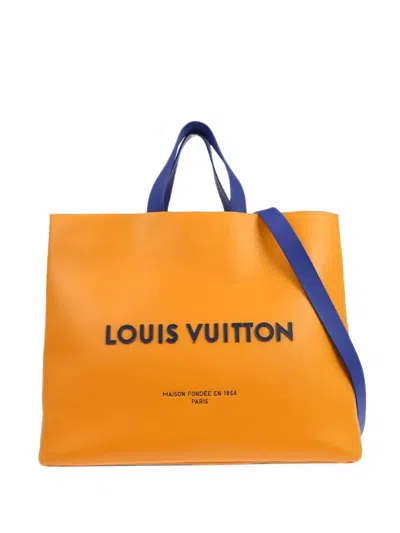 Pre-owned Louis Vuitton 2010-2020s Shopper 2way Tote Bag In Orange