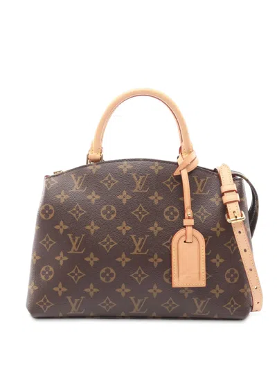 Pre-owned Louis Vuitton 2010-2025 Monogram Petit Palais Satchel In Brown