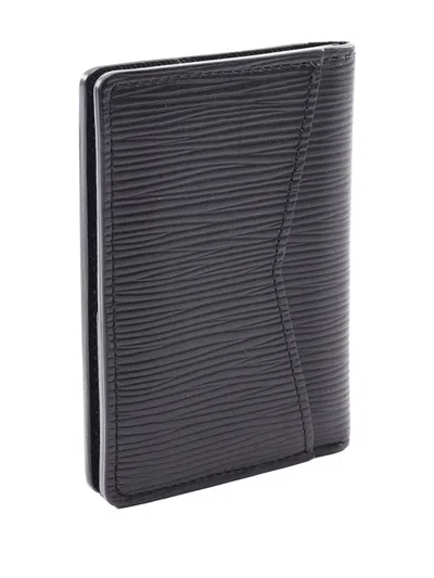Pre-owned Louis Vuitton 2010-2026 Epi Card Holder In Black