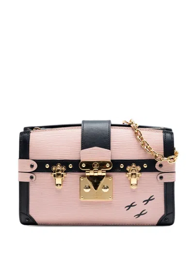 Pre-owned Louis Vuitton 2010-2026 Epi Trunk Clutch Crossbody Bag In Pink