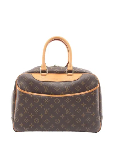 Pre-owned Louis Vuitton 2010-2026 Monogram Deauville Handbag In Brown