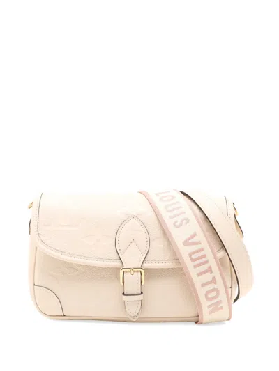 Pre-owned Louis Vuitton 2010-2026 Monogram Empreinte Diane Satchel In White