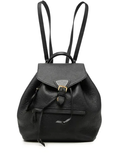 Pre-owned Louis Vuitton 2010-2026 Monogram Empreinte Montsouris Pm Backpack In Black