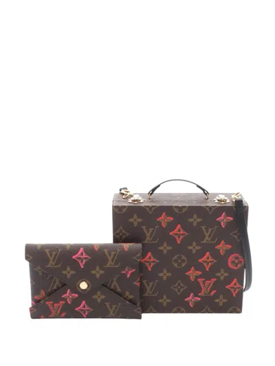 Pre-owned Louis Vuitton 2010-2026 Monogram Fall In Love Mobile Box Satchel In Brown