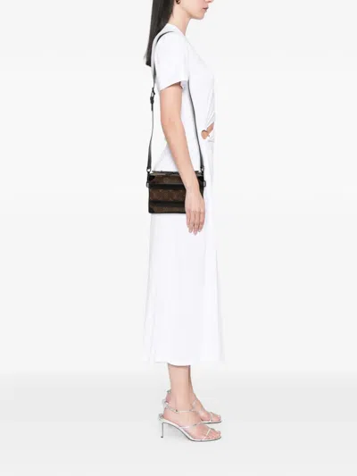 Pre-owned Louis Vuitton 2010-2026 Monogram Macassar Handle Soft Trunk Satchel In Brown