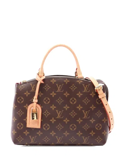 Pre-owned Louis Vuitton 2010-2026 Monogram Petit Palais Satchel In Brown