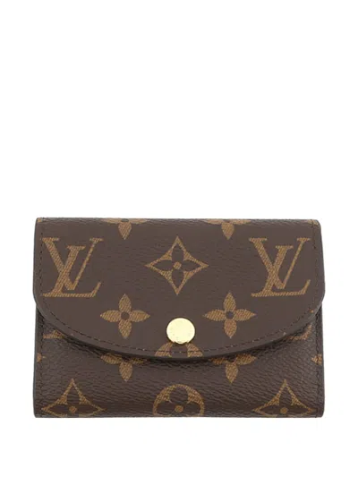 Pre-owned Louis Vuitton 2010-2026 Monogram Rosalie Purse Coin Pouch In Brown