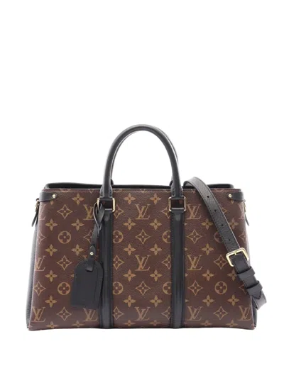 Pre-owned Louis Vuitton 2010-2026 Monogram Soufflot Mm Satchel In Brown