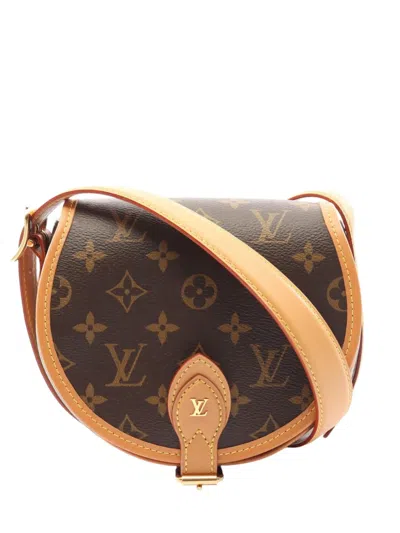 Pre-owned Louis Vuitton 2010-2026 Monogram Tambourin Crossbody Bag In Brown