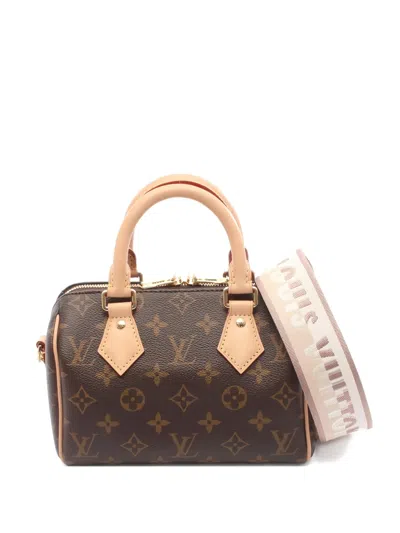 Pre-owned Louis Vuitton 2010s 20 Speedy Bandouliere Tote Bag In Brown
