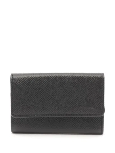 Pre-owned Louis Vuitton 2010s 6 Key Leather Holder In 黑色