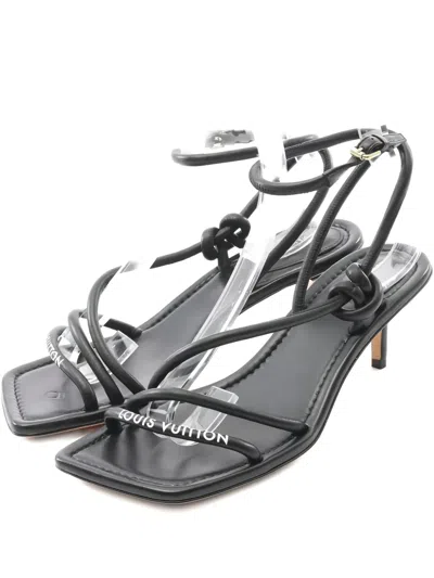 Pre-owned Louis Vuitton 2010s 70mm Ankle Strap Sandals In Black