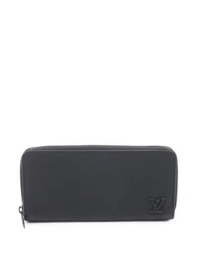 Pre-owned Louis Vuitton 2010s Aerogram Zippy Wallet In Black