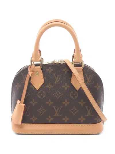 Pre-owned Louis Vuitton 2010s Alma Bb Monogram Canvas Shoulder Bag In Brown