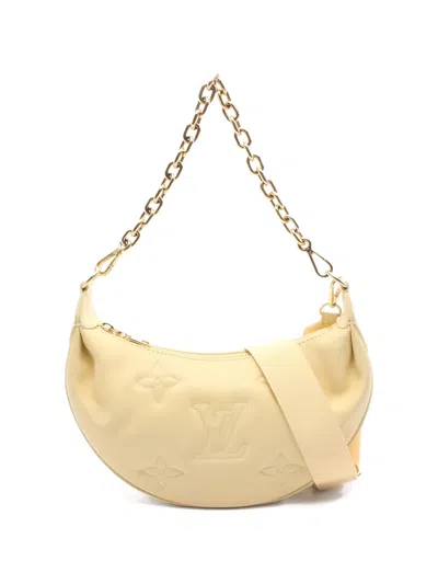 Pre-owned Louis Vuitton 2010s Bubble Chain Leather Shoulder Bag In Neutral
