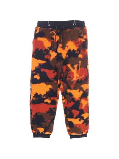 Pre-owned Louis Vuitton 2010s Camouflage Track Pants In Orange