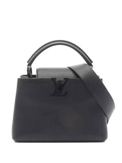 Pre-owned Louis Vuitton 2010s Capucines Bb Handbag In Black