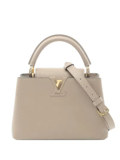 Pre-owned Louis Vuitton 2010s Capucines Bb Handbag In Neutral