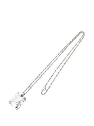 Pre-owned Louis Vuitton 2010s Champs Elysees Necklace In Silver
