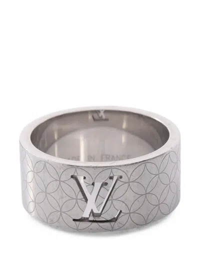 Pre-owned Louis Vuitton 2010s Champs Elysees Ring In Silver