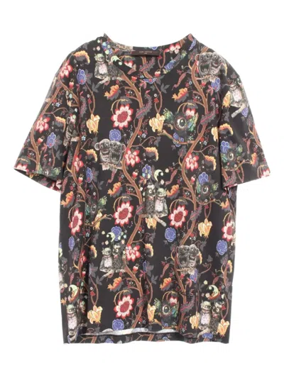 Pre-owned Louis Vuitton 2010s Chapman Brothers Patterned T-shirt In Black