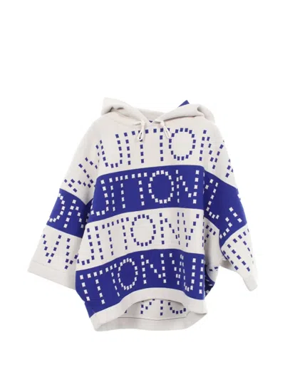Pre-owned Louis Vuitton 2010s Chunky-stripe Hoodie In White