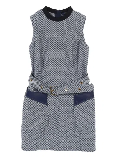 Pre-owned Louis Vuitton 2010s Damier Azur Dress In Blue