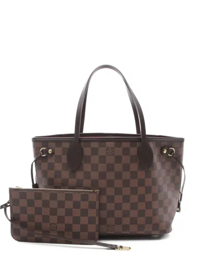 Pre-owned Louis Vuitton 2010s Damier Ebene Neverfull Gm Tote Bag