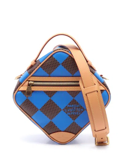 Pre-owned Louis Vuitton 2010s Damier Pop Shoulder Bag In Brown