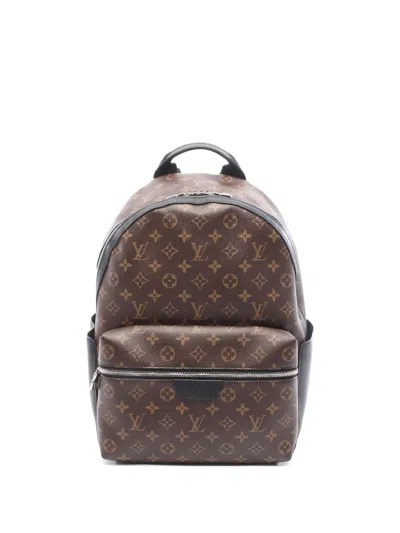 Pre-owned Louis Vuitton 2010s Discovery Monogram Leather Backpack In Brown