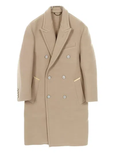 Pre-owned Louis Vuitton 2010s Double-breasted Coat In Neutral