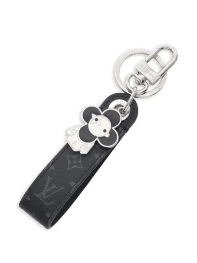 Pre-owned Louis Vuitton 2010s Dragonne Vivienne Keyring In Black