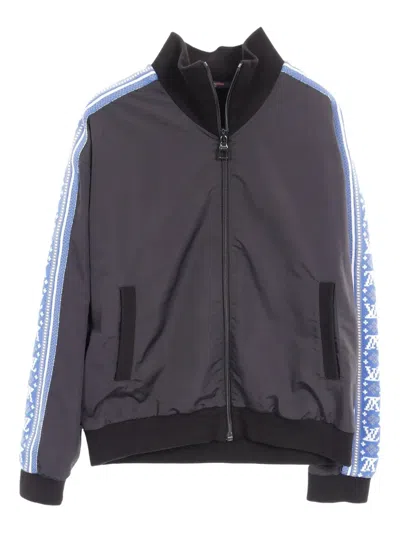 Pre-owned Louis Vuitton 2010s Fair Isle Stripe-knit Jacket In Blue