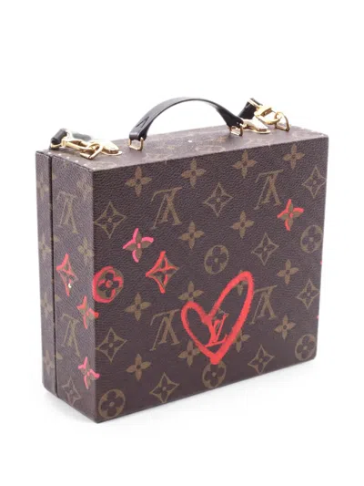 Louis Vuitton 2010s Fall In Love Mobile Box Monogram Tote Bag In Brown
