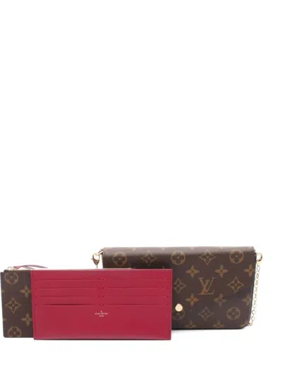 Pre-owned Louis Vuitton 2010s Félicie Shoulder Bag In Brown