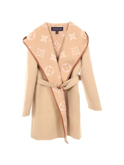 Pre-owned Louis Vuitton 2010s Giant Monogram Hooded Coat In Neutral