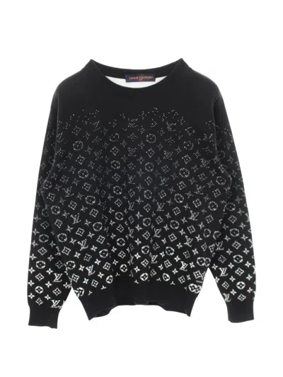 Pre-owned Louis Vuitton 2010s Gradient Monogram Sweater In Black