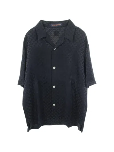 Pre-owned Louis Vuitton 2010s Graphic Jacquard Shirt In Black