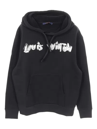 Pre-owned Louis Vuitton 2010s Graphic-logo Sweatshirt In Black