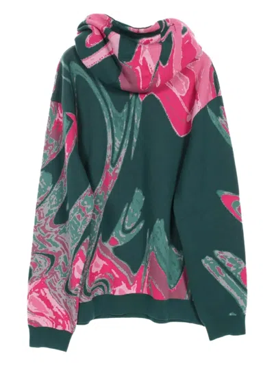 Pre-owned Louis Vuitton 2010s Graphic-print Hoodie In Green