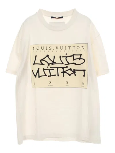 Pre-owned Louis Vuitton 2010s Graphic-print T-shirt In White