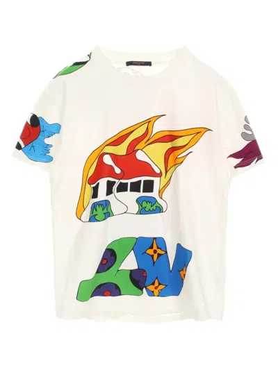 Pre-owned Louis Vuitton 2010s Graphic-print T-shirt In White