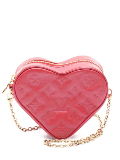 Pre-owned Louis Vuitton 2010s Heart On Chain Shoulder Bag In Red
